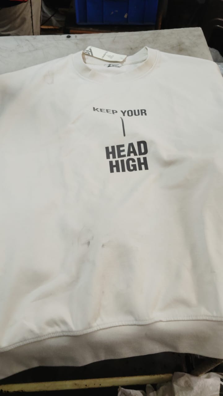 Men Cream Color T Shirt Size Xl