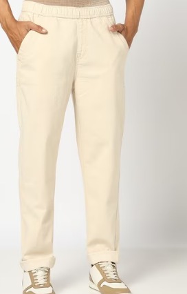 Yousta Men MidRise Regular Jeans Cream Color Size 30