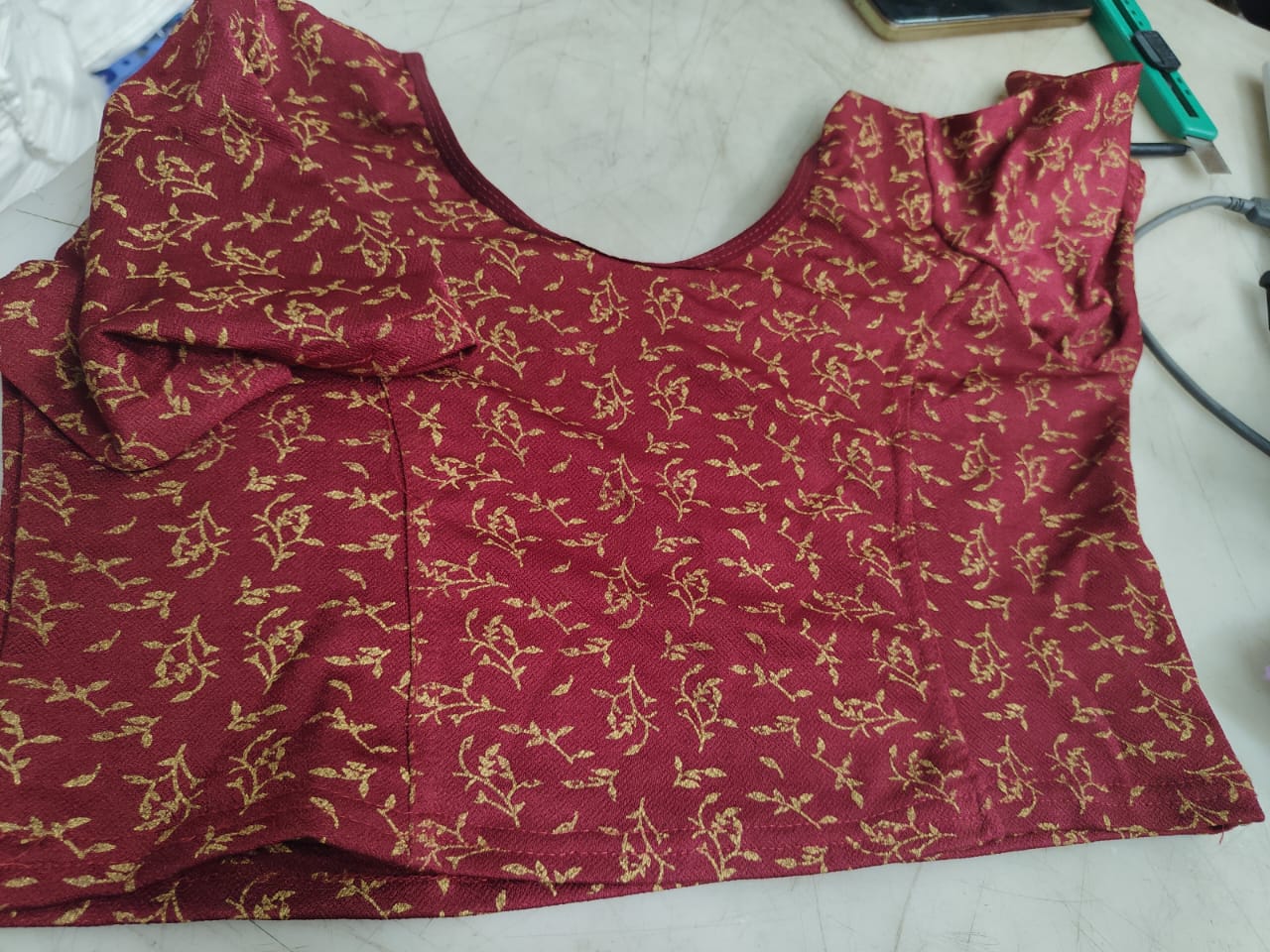 Maroon Colour Blouse For Women Size Xl