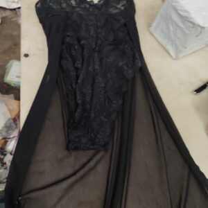 Black Colour Night Dress For Women Size Xs