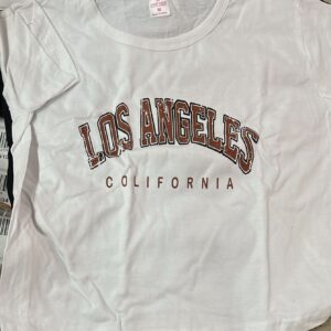 Women White Colour Printed T Shirt Size M