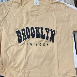Women Beige Colour Printed T Shirt Size M