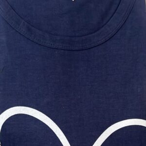 Women Blue Colour Printed Long T Shirt Size Xl