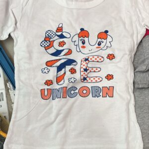 Kids Girl White Colour Printed T Shirt Size 12 To 18 M