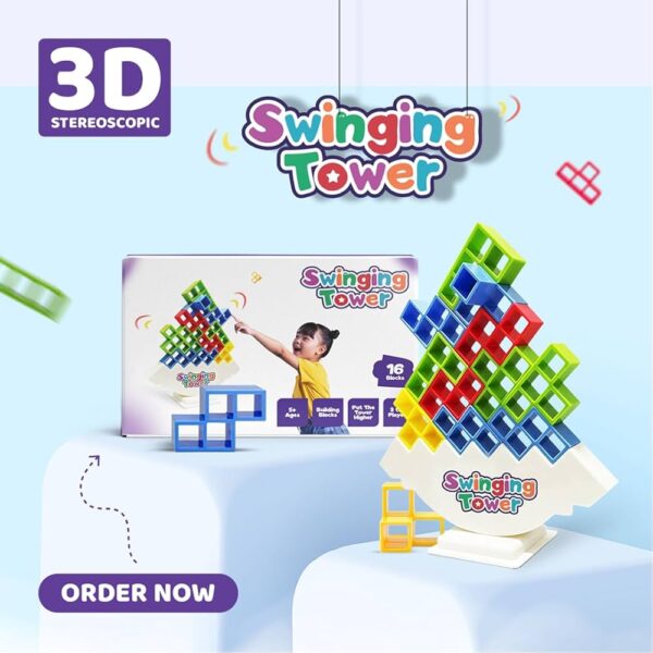 Swinging Tower Game 32 Blocks