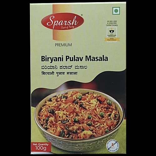 Sparsh Biryani Pulav Masala Pure Natural 100 G Pack Of 10