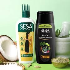 Sesa Ayurvedic Hair Oil 200Ml With Free Sesa Black Shampoo 100Ml