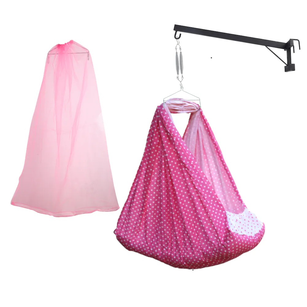 Beetot New Born Baby Cradle Pink
