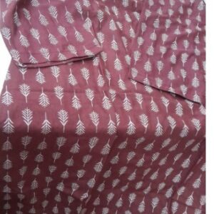 Womens Printed Kurti Red White Size 40
