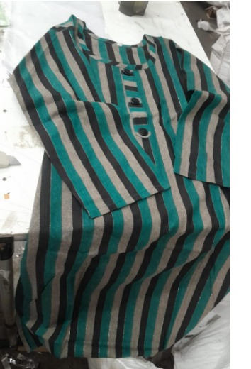 Womens Printed Kurti Size 38 Green Black