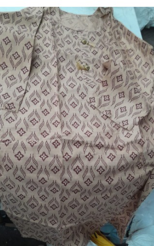 Womens Printed Kurti Size 38 Beige