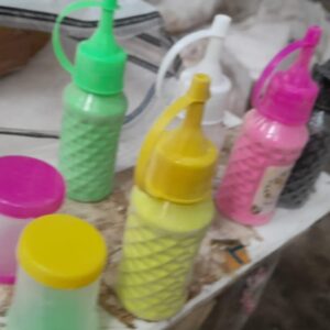 Tota Rangoli Colour Pack Of 5 With Tools 2 Pcs