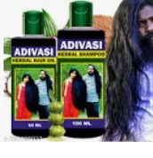 Adivasi Herbal Shampoo 100Ml With Adivasi Hair Oil 60Ml