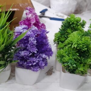 Artificial Flower Pot Set Of 6