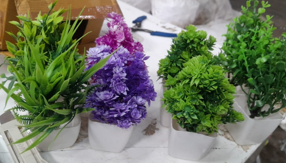 Artificial Flower Pot Set Of 6