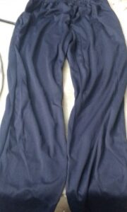Navy Blue Regular Fit Solid Track Pants For Men Size S