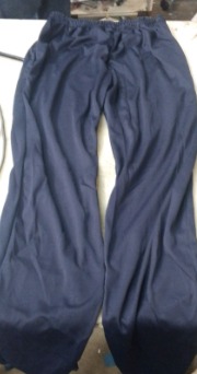 Navy Blue Regular Fit Solid Track Pants For Men Size S