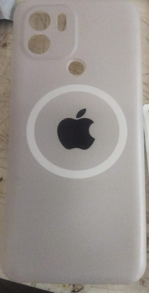 White Color Apple Print Redmi A1 Phone Cover