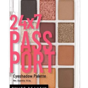 Swiss Beauty 247 Passport Eyeshadow Palette With 12 Matte 10 Point 5G