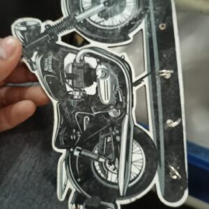 Art Kafe Black Bike Wall Sticker Key Holder