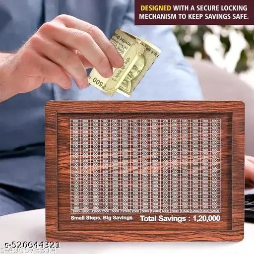 Wooden Money Saving Box