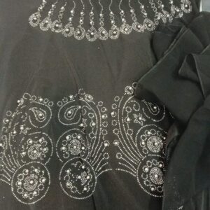Woman Black Kurti With Dupatta Size Xl
