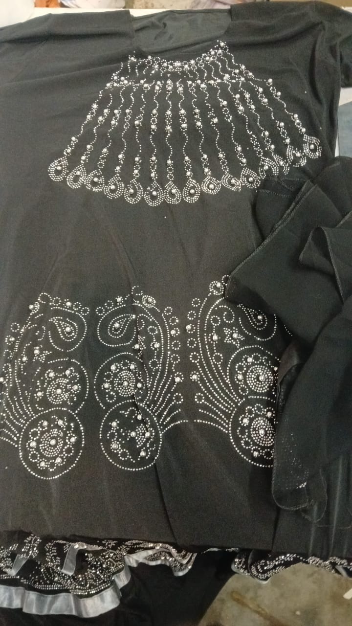 Woman Black Kurti With Dupatta Size Xl