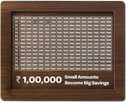 Wooden 1 Lakh Saving Money Bank Box