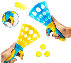Storio Click And Catch Twin Ball Launcher Game With 3 Balls Indoor Multicolour
