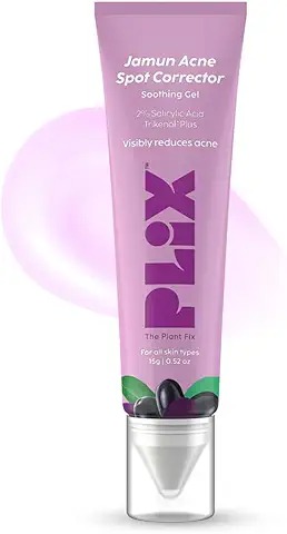 The Plant Fix Plix Jamun Acne Spot Corrector Gel For Reducing Active Acne 15G