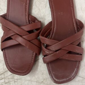 Women Brown Colour Casual Sandal Size 8