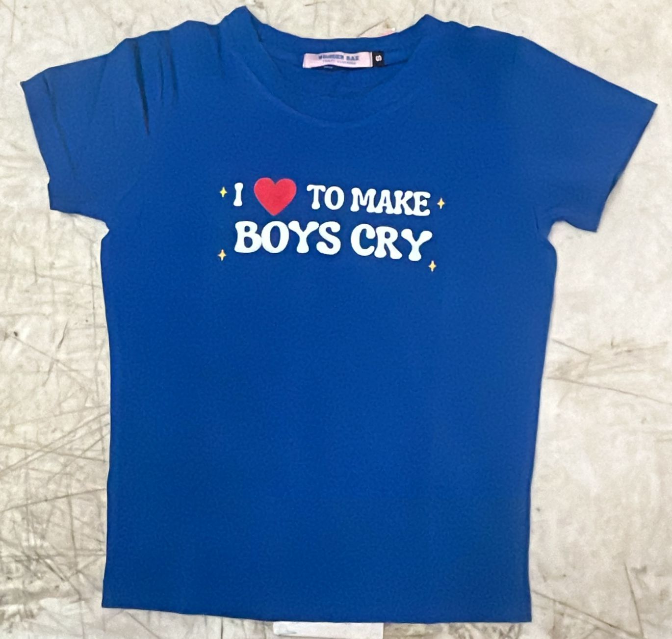 Kids Girl Blue Colour Printed T Shirt Size 4 To 5 Y