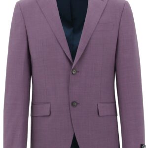 Hechter Paris Lazio Edward Purple Wool Blend Suit Size Xl