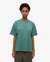 Women T Shirt Green Color Size S