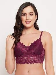 Women Pink Net Bra Size M