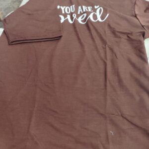 Brown Colour T Shirt For Women Size S