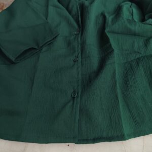 Green Colour Crop Shirt For Women Size Xl