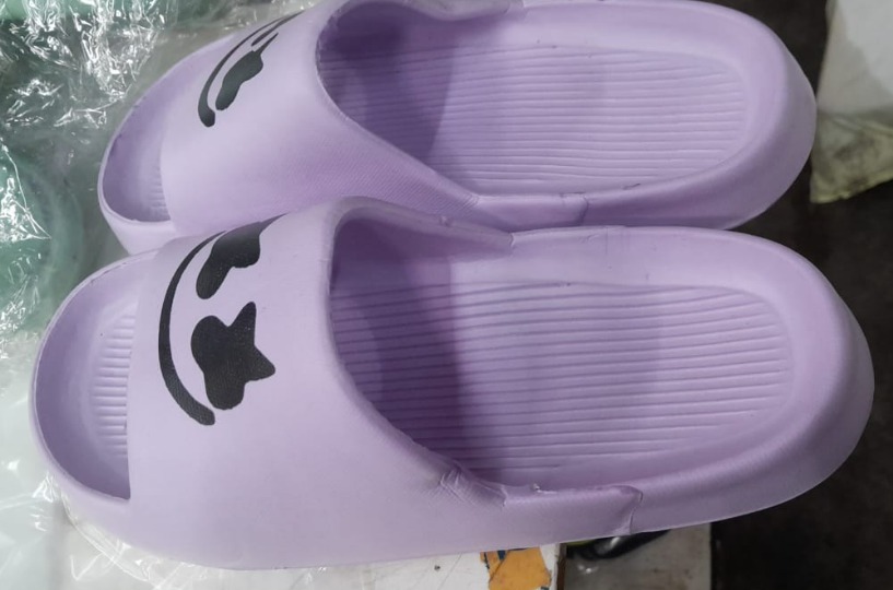 Womens Slides Lavender Colour Size 41