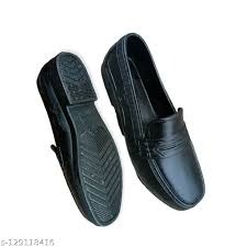 Mens Black Color Rubber Shoes Size 6