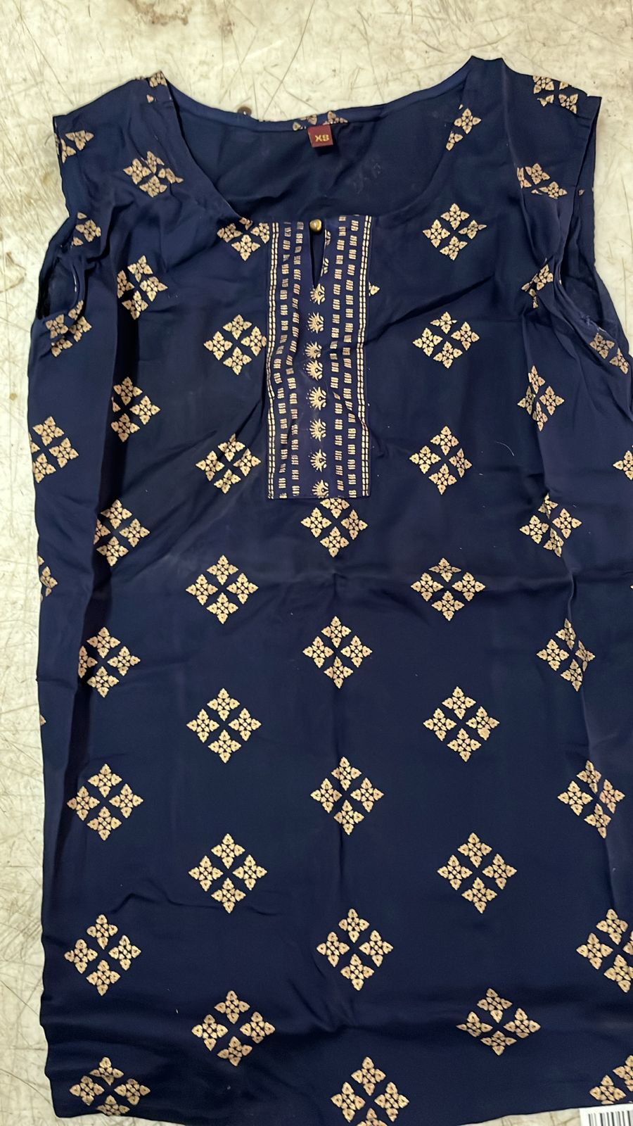 Women Blue Colour Printed Kurti Size Xs