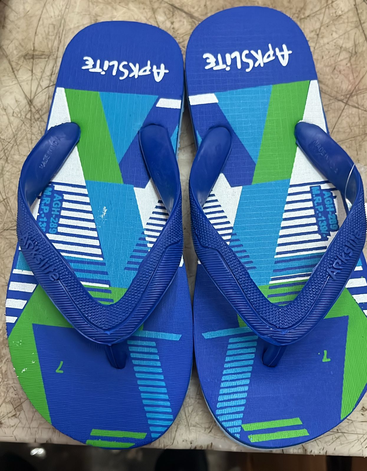 Men Light Blue Colour Soft Casual Slipper Size 6
