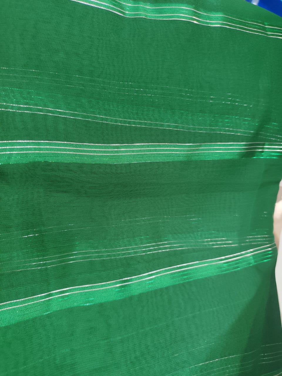 Green Colour Saree With Unstitched Blouse For Women