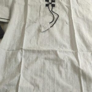Grey Color Striped Kurti For Women Size 40