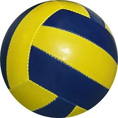 Yellow And Blue Volleyball
