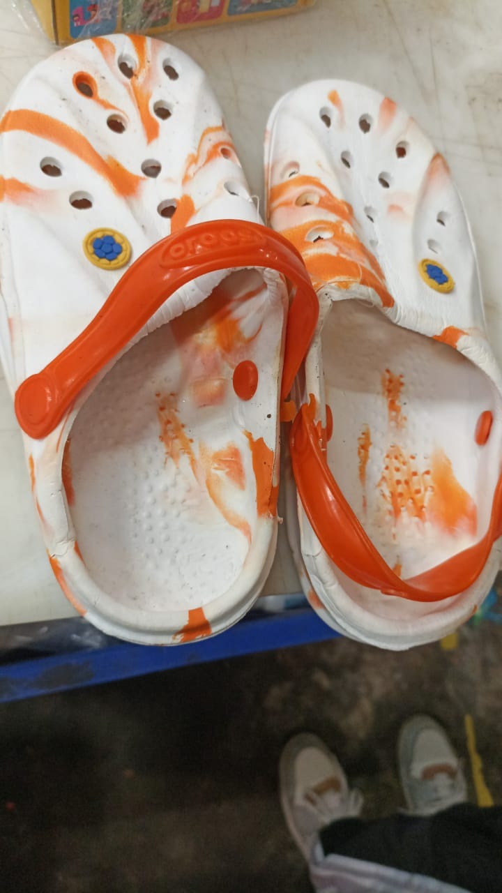 Kids Slipper White Colour Size 34