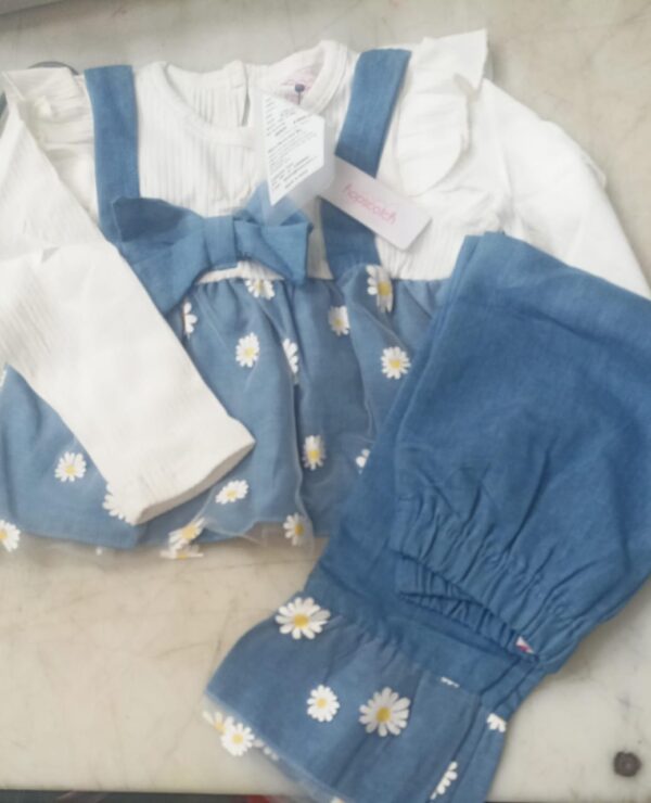 Hopscotch Kids Dress Blue Colour Size 1 To 2 Year