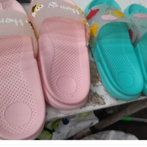 Womens Slides Pink Green Size 35 Pack Of 2