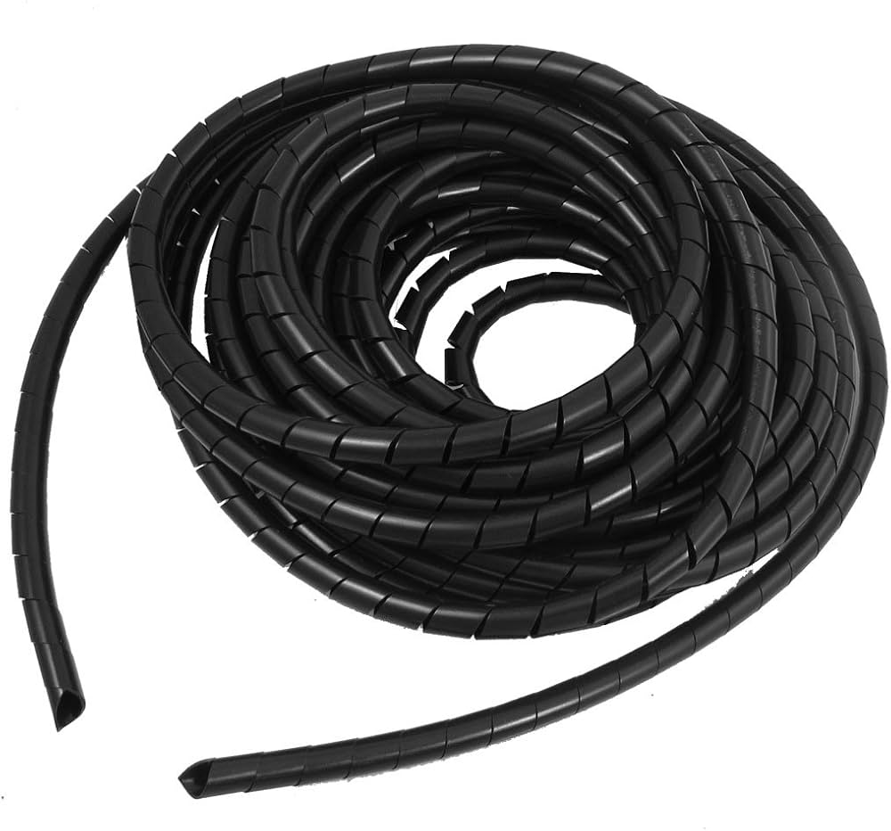 Black Spiral Cable Wrap Protection 3Mtr