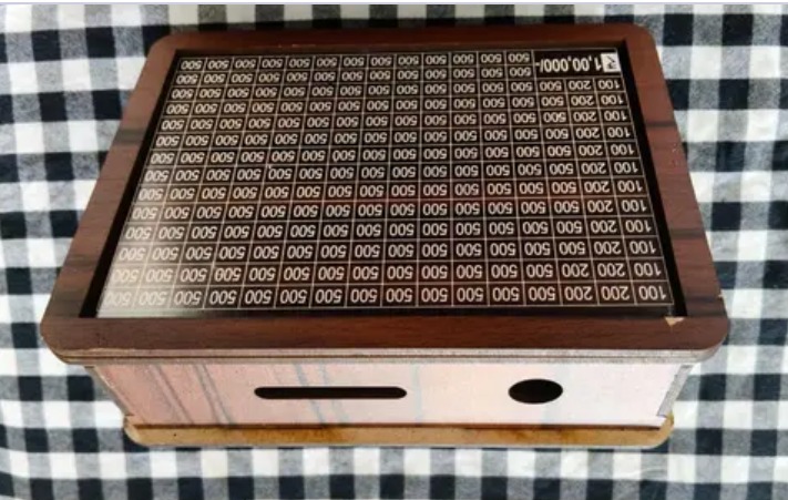Wooden Mini Bank 01 Brown