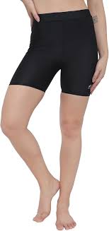 Black Color Shifter Compression Cycling Running Shorts For Women Size 34